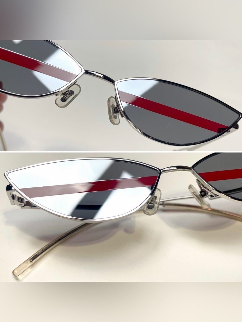 Gentle Monster POXI -02 Silver/Maroon
Slim Cat-eye Mirrored Sunglasses UNISEX - Picture 2 of 12
